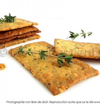 Crackers apéritifs aux petites graines et herbes de Provence