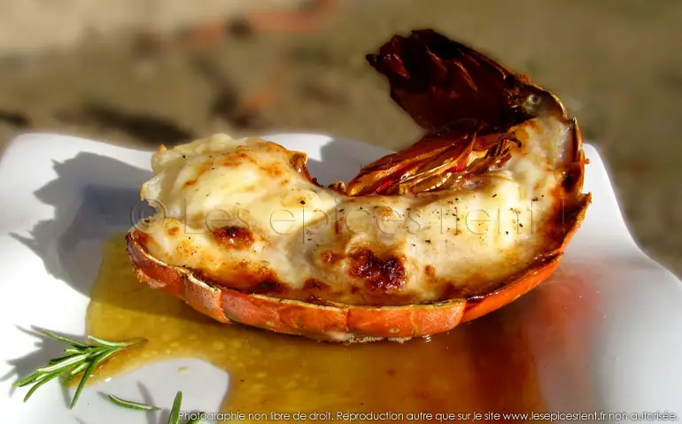 Queue De Langouste Grillée Au Four Sauce Au Vieux Pineau Des Charentes