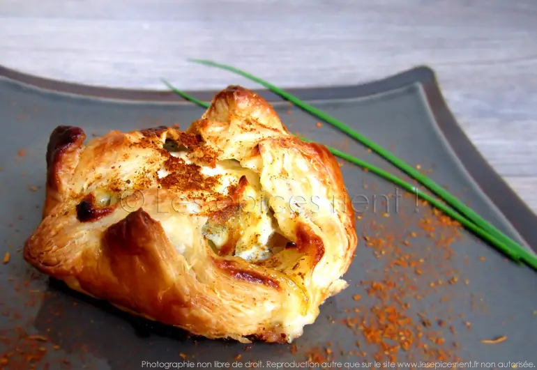 Panier feuilleté au fromage de chèvre Sainte Maure