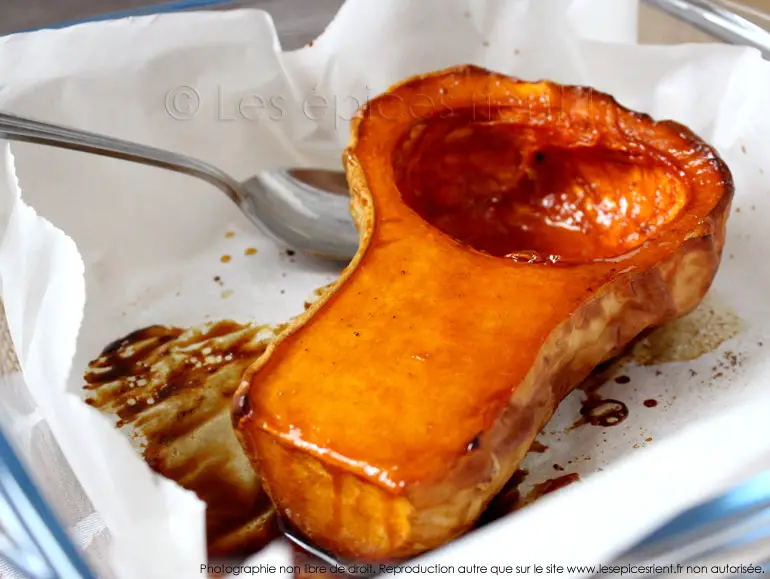 Courge Butternut au miel et épices douces