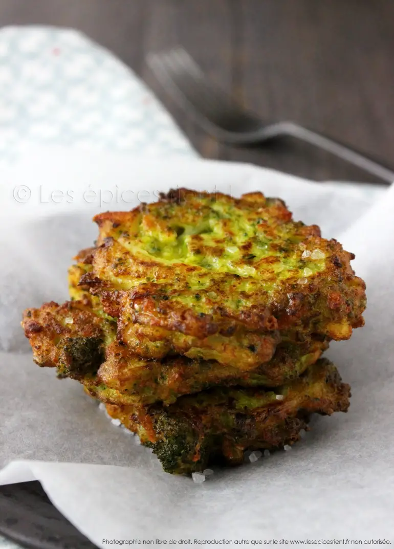 Galettes Croustillantes De Chou Fleur Et Brocolis Au Curcuma Et