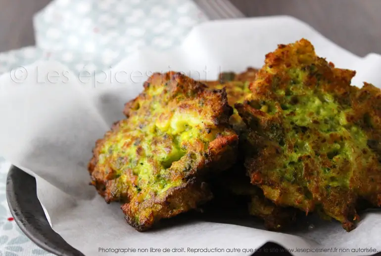 Galettes Croustillantes De Chou Fleur Et Brocolis Au Curcuma Et